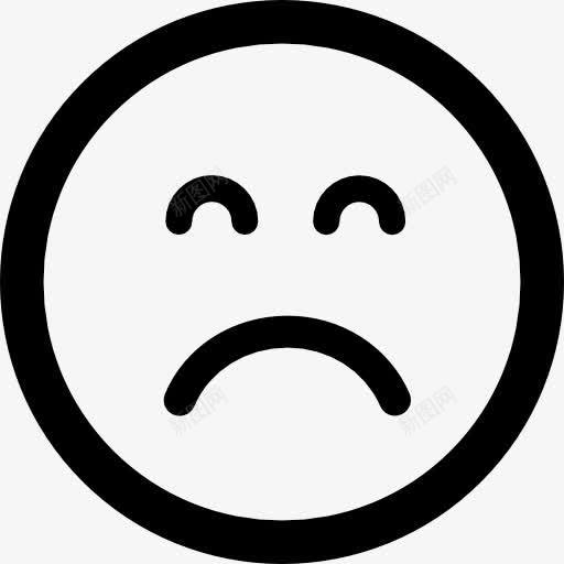 悲伤表情的方脸闭着眼睛图标png_新图网 https://ixintu.com 封闭 广场 悲伤 接口 眼睛 脸 表情 面孔