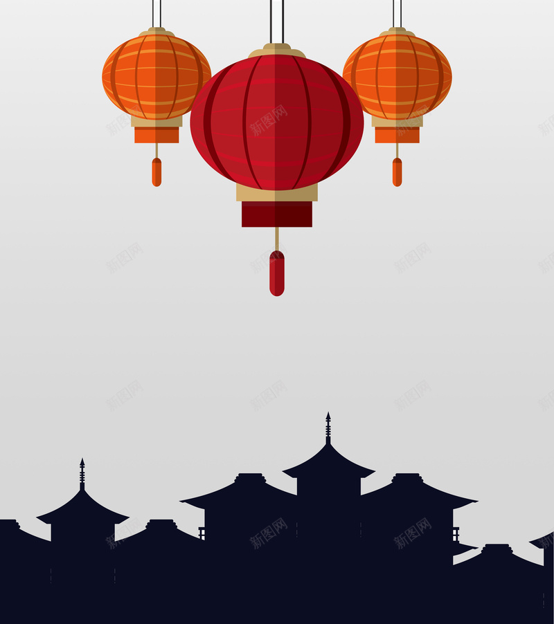 创意日本旅游海报背景矢量图ai设计背景_新图网 https://ixintu.com 创意 建筑 旅游 日本 日本建筑 海报 灯笼 背景 矢量图