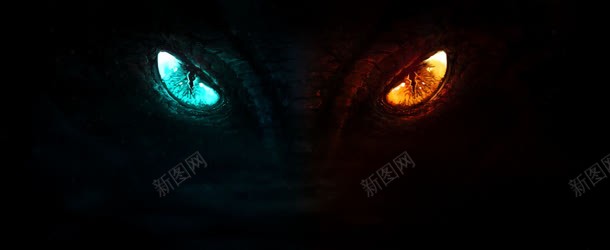 蓝色眼睛黄色眼睛jpg设计背景_新图网 https://ixintu.com 眼睛 蓝色 黄色