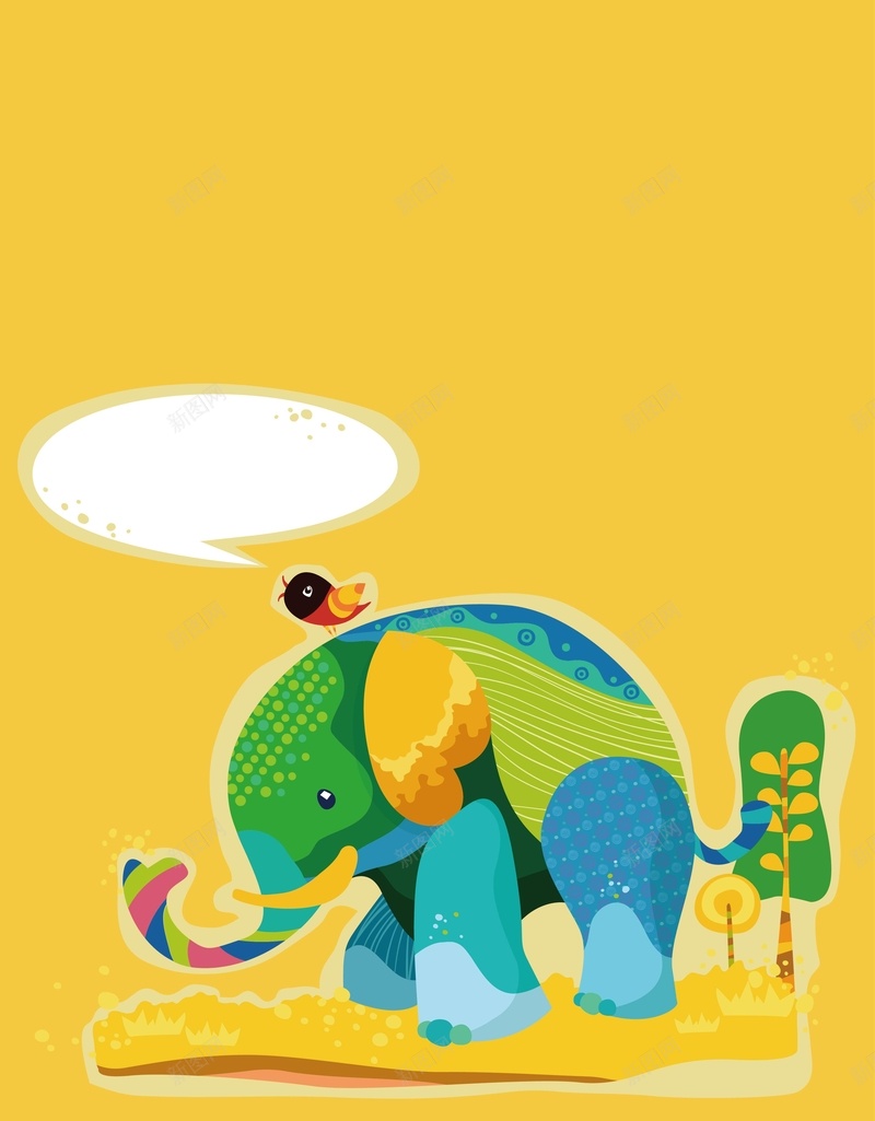 矢量卡通幼儿教育动物大象背景ai设计背景_新图网 https://ixintu.com 儿童 创意 动物 卡通 大象 幼儿 抽象 教育 海报 矢量 背景 节日 黄色 矢量图