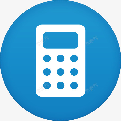 计算器平圆circleicons图标png_新图网 https://ixintu.com Calculator circle flat 圆 平 计算器