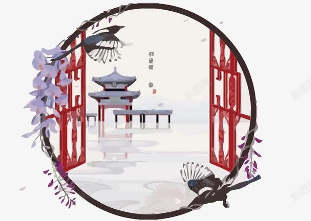 中国风楼台png免抠素材_新图网 https://ixintu.com PNG PNG免费下载 PNG图片 中国风 楼台 窗户