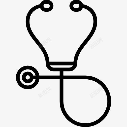 听诊器图标png_新图网 https://ixintu.com 保健医生 医疗 医药 工具