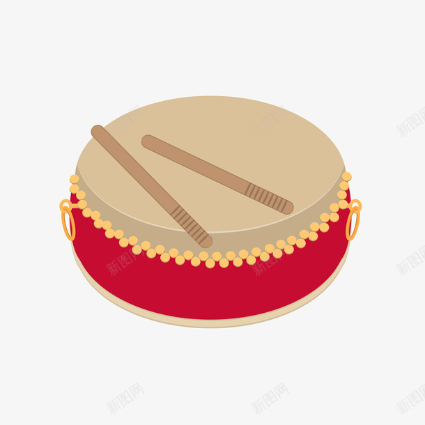 卡通鼓矢量图ai免抠素材_新图网 https://ixintu.com PNG图 PNG图下载 乐器 创意卡通 卡通 卡通插图 插图 敲鼓 鼓 矢量图