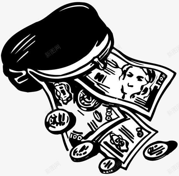 富裕的钱包png免抠素材_新图网 https://ixintu.com 经济学 财富 金钱 钞票