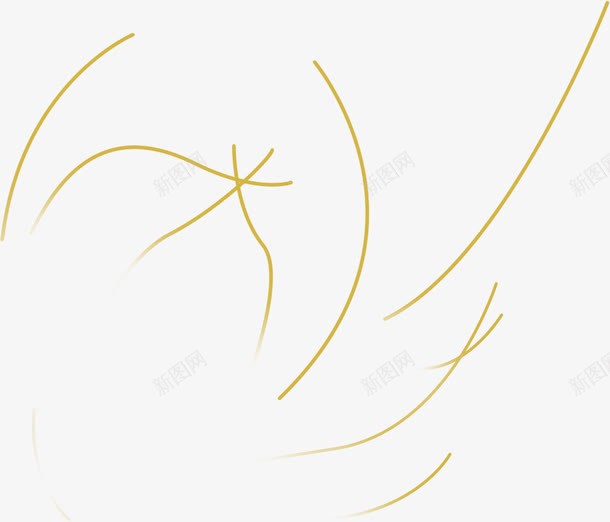 手绘随意造型线条png免抠素材_新图网 https://ixintu.com 线条 造型 随意