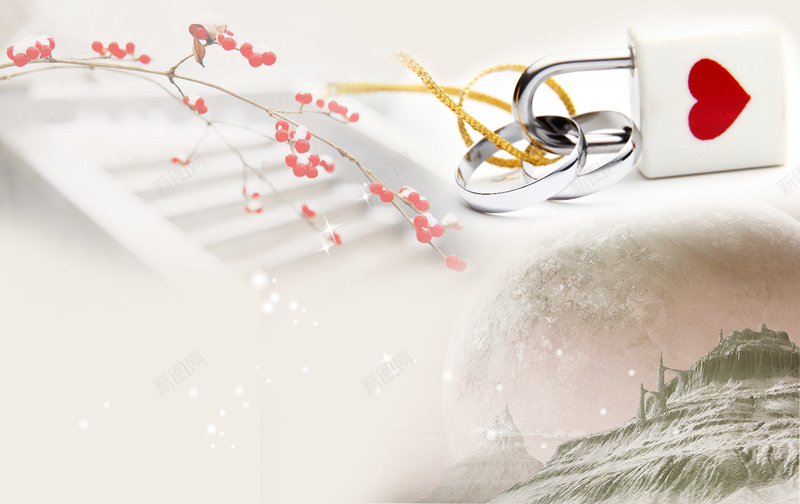 浪漫婚纱同心锁海报背景模板psd设计背景_新图网 https://ixintu.com 同心锁 婚纱 婚纱模板 婚纱海报 情侣物件 浪漫 浪漫背景 海报背景 海报背景模板 背景模板