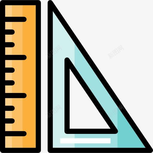 尺图标png_新图网 https://ixintu.com 几何 工具和用具 测量 绘图 统治者 统治者的措施 设置广场