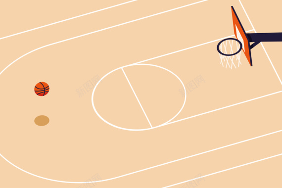 卡通篮球场比赛宣传海报背景背景