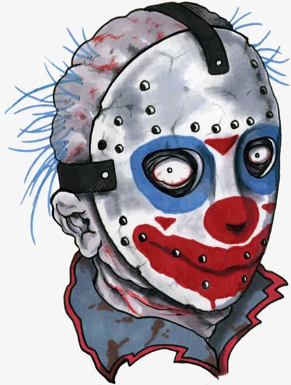万圣节小丑元素png免抠素材_新图网 https://ixintu.com joker 丑陋 外星人 面具