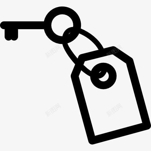 关键标签图标png_新图网 https://ixintu.com 住宿 工具 工具和用具 标签 贴上标签 钥匙