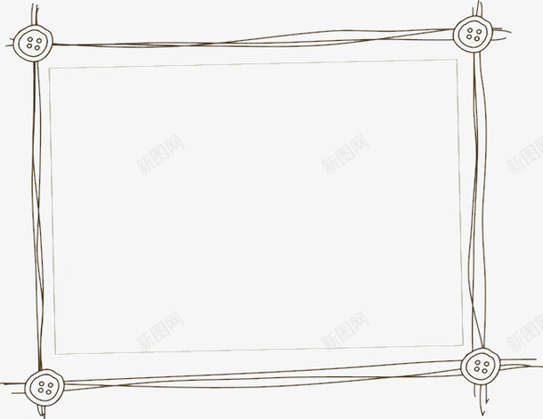 手绘黑花纹字框png免抠素材_新图网 https://ixintu.com png素材字框 手绘字框 素材边框 黑花纹字框