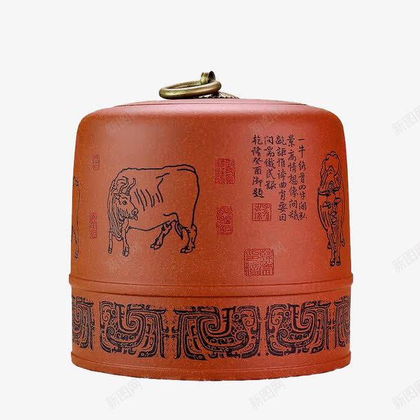 手工普洱罐png免抠素材_新图网 https://ixintu.com 产品实物 免费png 免费png图片 茶具 茶盒 醒茶罐