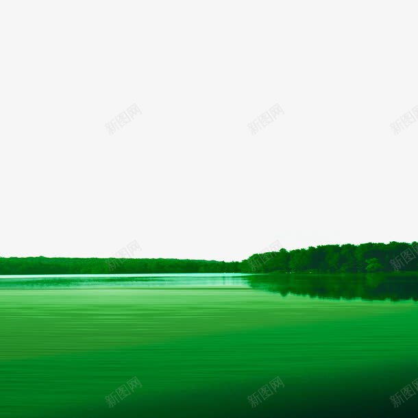 树林湖水png免抠素材_新图网 https://ixintu.com 树林 湖水 绿色