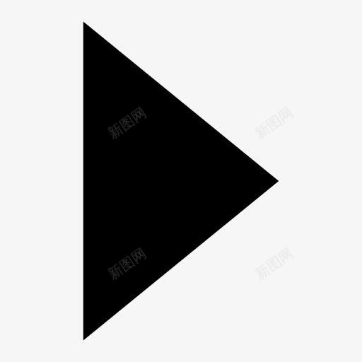 播放按钮三角形符号图标png_新图网 https://ixintu.com play 鎾