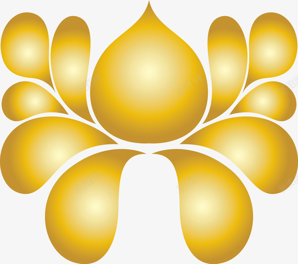 卡通金属花纹图矢量图ai免抠素材_新图网 https://ixintu.com 创意花朵 矢量花 花 花纹 质感花 金属 金属花 金属花朵 金属质感花 金色 金色的花 金色花 矢量图