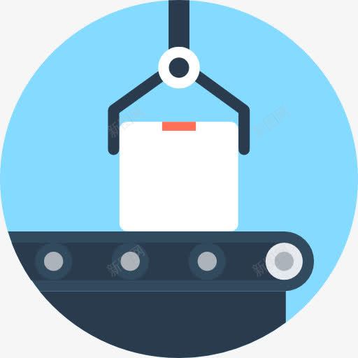 输送机图标png_新图网 https://ixintu.com 工业 工厂 技术 机器 物流 输送