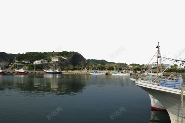 清新民用海湾渔港png免抠素材_新图网 https://ixintu.com 打渔 民用 水面 海边 清新 渔港 渔船 港湾 码头