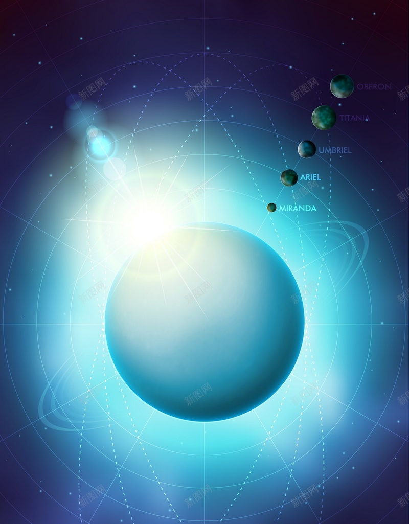 星球背景矢量图ai高清背景_新图网 https://ixintu.com 商务 恒星 星球 海王星 科幻 科技 蓝色 银河 矢量图