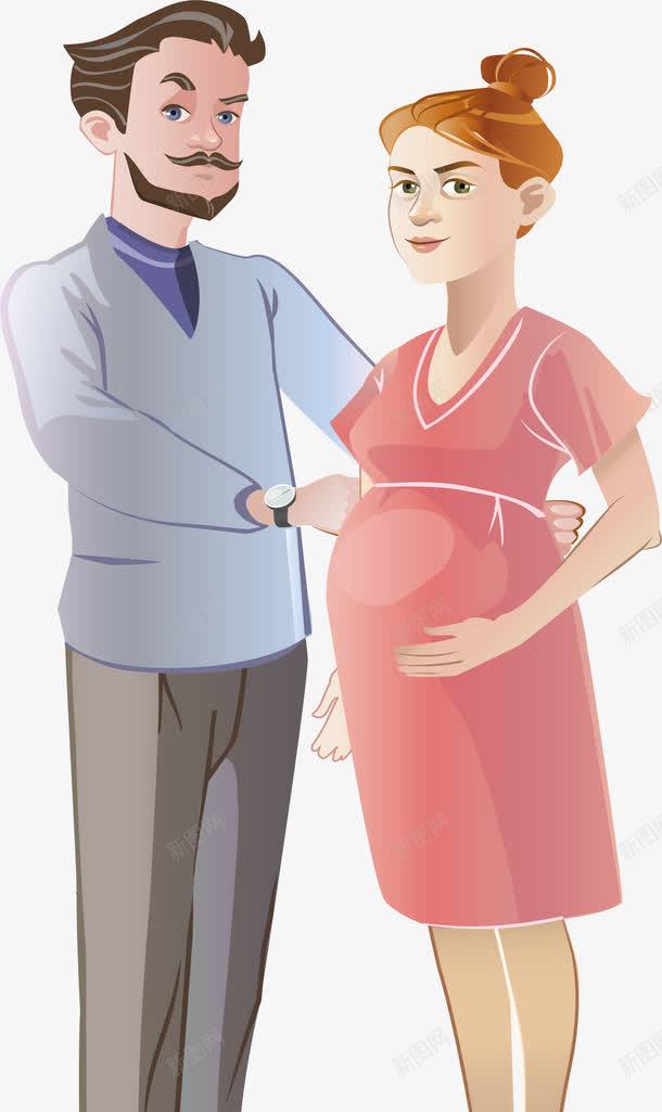 医生和孕妇png免抠素材_新图网 https://ixintu.com 人物 医生 卡通 孕妇