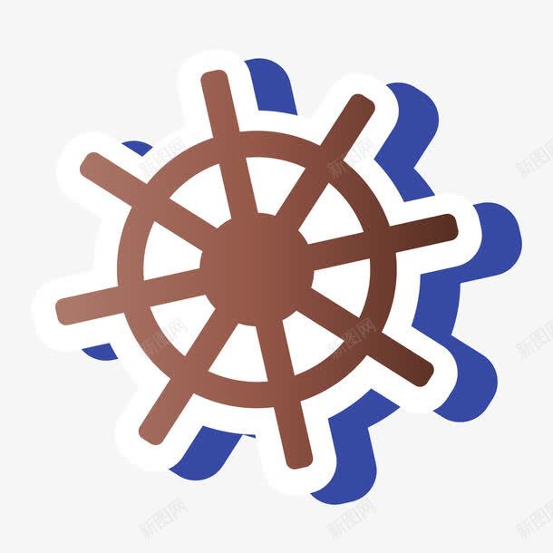 船舵png免抠素材_新图网 https://ixintu.com 方向 木质 海运 素材 船舵