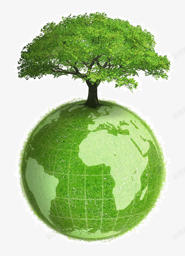 地球树环保节能png免抠素材_新图网 https://ixintu.com 保 地球 树环 能 节