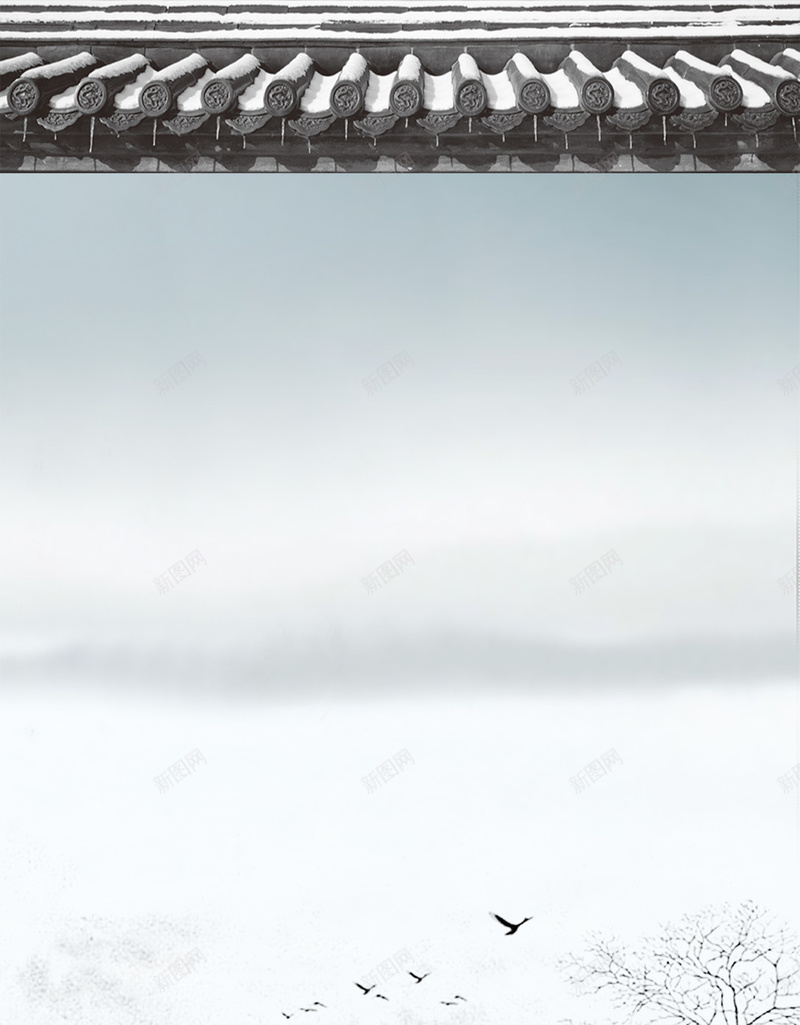 中国风江南水乡H5背景psd设计背景_新图网 https://ixintu.com H5 h5 中国风 古典建筑 江南水乡