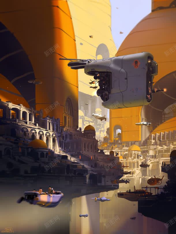 城市古堡街头创意jpg设计背景_新图网 https://ixintu.com 创意 古堡 城市 街头