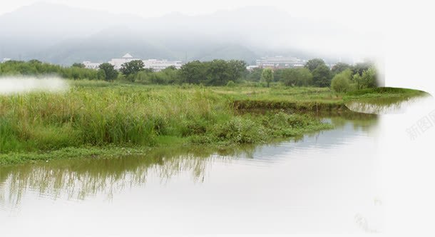 野外江边草地景观png免抠素材_新图网 https://ixintu.com 景观 江景 江边 草地 野外