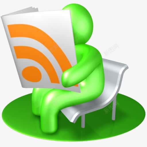 RSS阅读器绿色图标png_新图网 https://ixintu.com green logo new read reader rss rss阅读器 social visitor 新读者 标志 游客 社会 绿色 读 读者