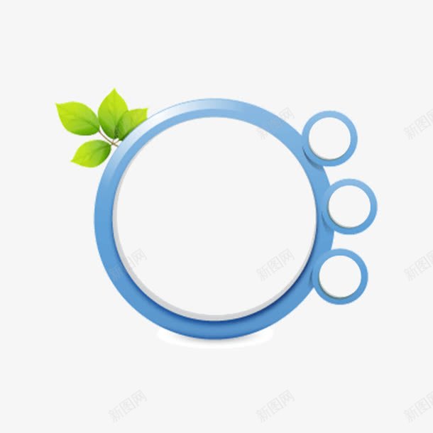 蓝色科技感圆形边框png免抠素材_新图网 https://ixintu.com 圆形 科技 蓝色 边框