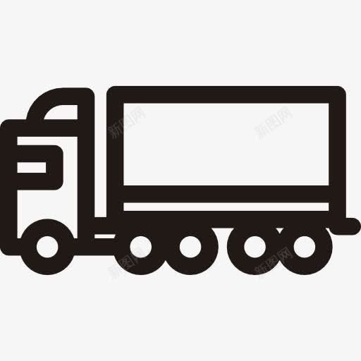 拖车图标png_新图网 https://ixintu.com 卡车 拖车 汽车 货车 运输