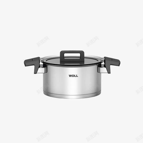 德国锅具汤锅不锈钢锅png免抠素材_新图网 https://ixintu.com 不锈钢锅 产品实物 双耳汤锅 火锅 焖锅