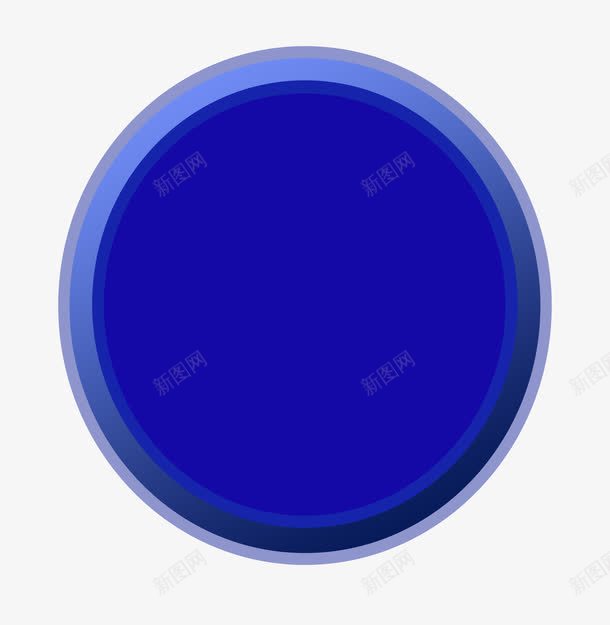 立体圆形文字底框png免抠素材_新图网 https://ixintu.com 圆形 简约 蓝色