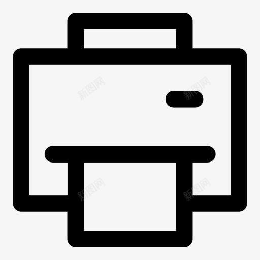 打印机图标png_新图网 https://ixintu.com 工具和用具 打印 打印按钮 打印机 纸