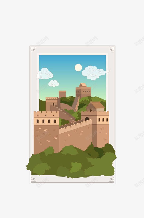 中国的长城png免抠素材_新图网 https://ixintu.com 中国 古迹 城墙 旅游圣地 景点 长城 风景