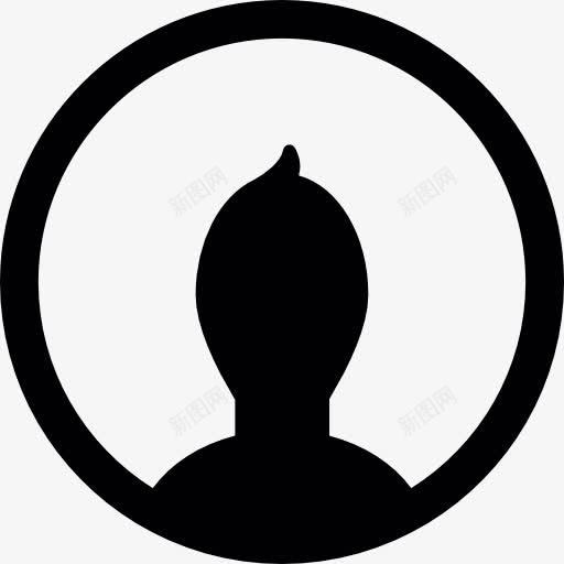 阿凡达里面一圈图标png_新图网 https://ixintu.com 人的剪影 圆 用户界面
