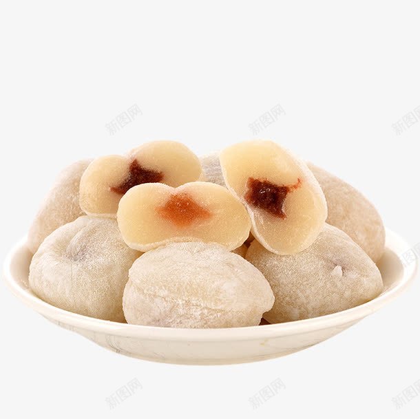 艾窝窝png免抠素材_新图网 https://ixintu.com 产品实物 免费png 夹心 小吃 糕点 美食