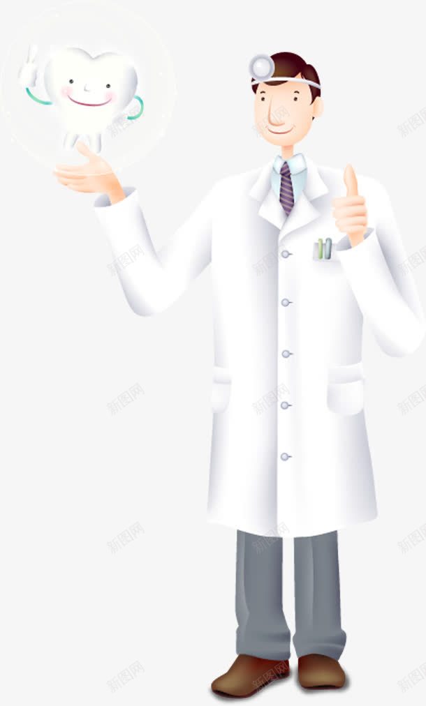 卡通牙科医生医疗png免抠素材_新图网 https://ixintu.com 医生 医疗 卡通 牙科