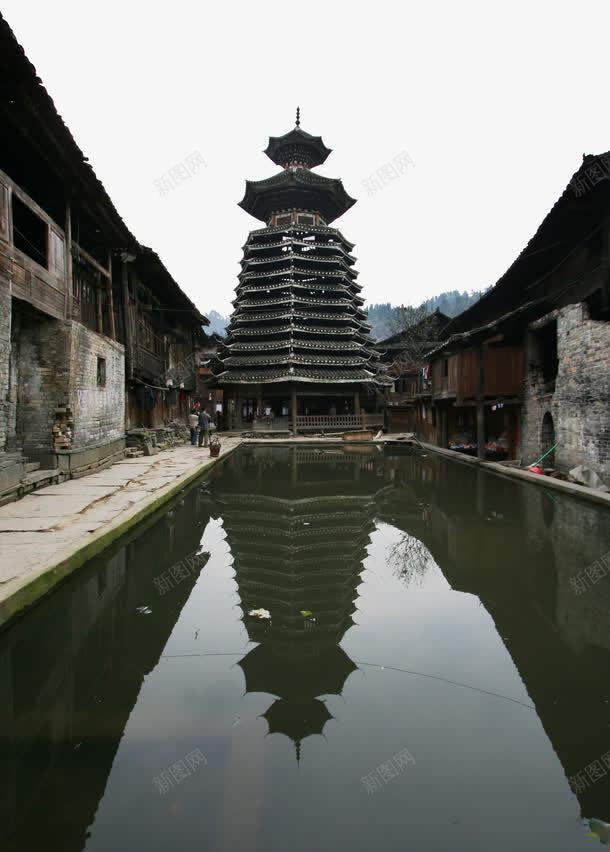 立体建筑增冲侗鼓楼png免抠素材_新图网 https://ixintu.com 侗族 侗族鼓楼 古典 地区 少数民族 建筑 立体 阁楼 鼓楼