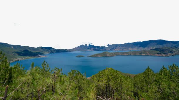 四川泸沽湖里格半岛七png免抠素材_新图网 https://ixintu.com 名胜古迹 旅游风景 著名建筑