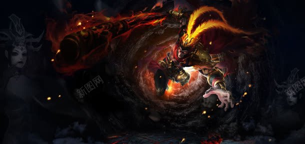 玄幻大圣海报背景jpg设计背景_新图网 https://ixintu.com 海报 背景