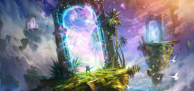 魔法传送门jpg设计背景_新图网 https://ixintu.com 海报banner 魔法世界 魔法素材