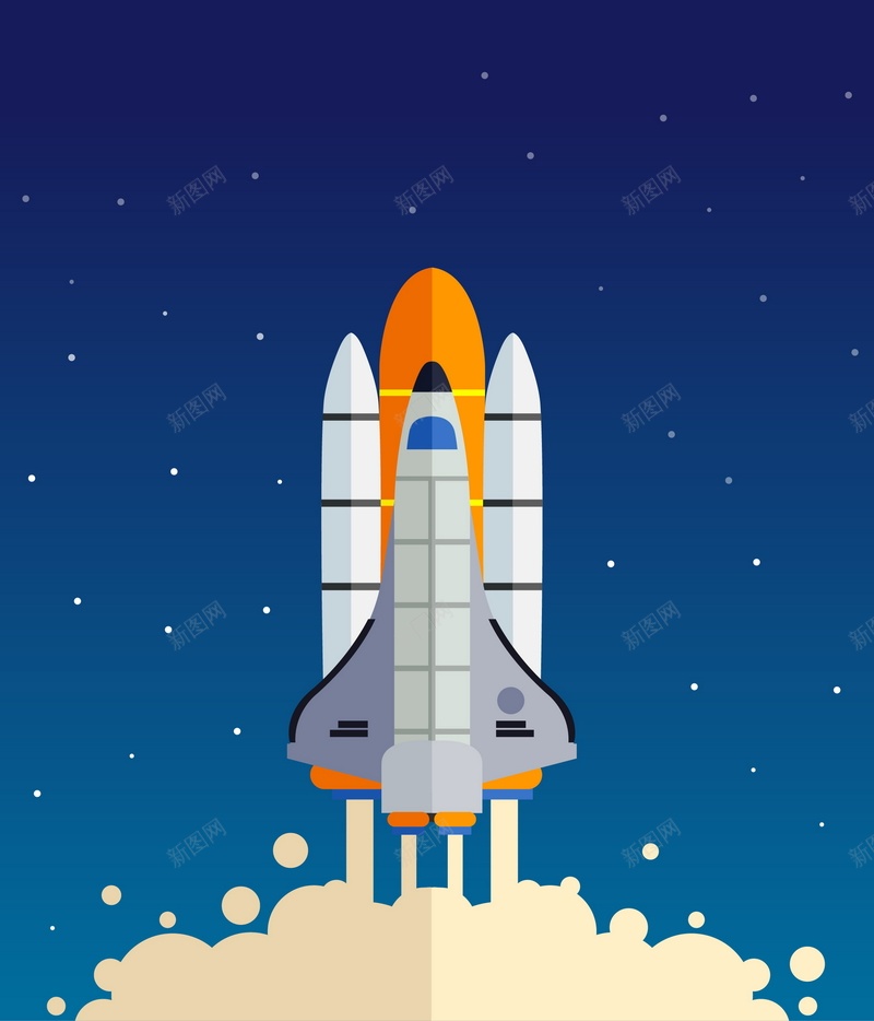 火箭升空矢量图ai设计背景_新图网 https://ixintu.com 升空 商务 导弹 火箭 科幻 科技 飞行 矢量图