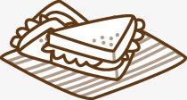 创意手绘合成早餐三明治png免抠素材_新图网 https://ixintu.com 三明治 创意 合成 早餐