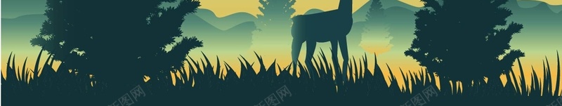 卡通手绘森林海报矢量背景图ai设计背景_新图网 https://ixintu.com 卡通 手绘 树木 梅花鹿 森林 海报 矢量 老鹰 背景图 矢量图