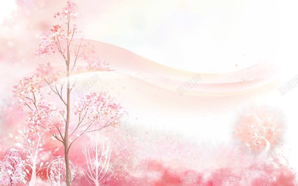 小清新唯美浪漫宽屏jpg设计背景_新图网 https://ixintu.com 浪漫 清新