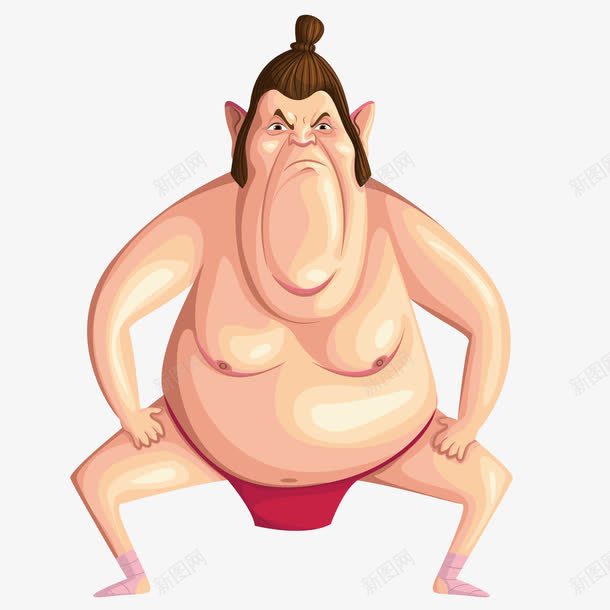 扎马步的肥胖男子png免抠素材_新图网 https://ixintu.com 扎马步 男子 肥胖