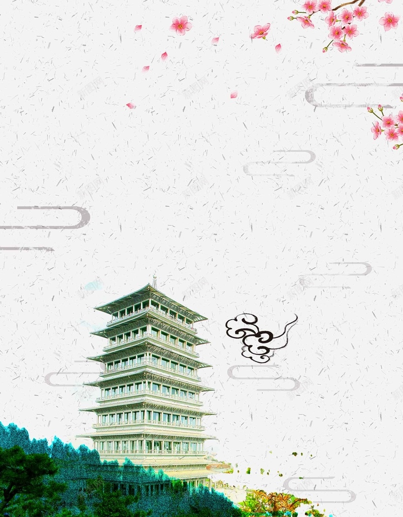 陕西西安旅游海报背景模板psd设计背景_新图网 https://ixintu.com 宣传 旅游 旅行社 活动 海报 背景模板 西安 陕西