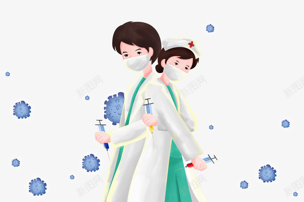 抗击疫情手绘卡通医生png免抠素材_新图网 https://ixintu.com 加油 加油图 医护工作者 卡通医生 抗击疫情卡通医生 疫情 疫情攻克 肺炎 逆行者